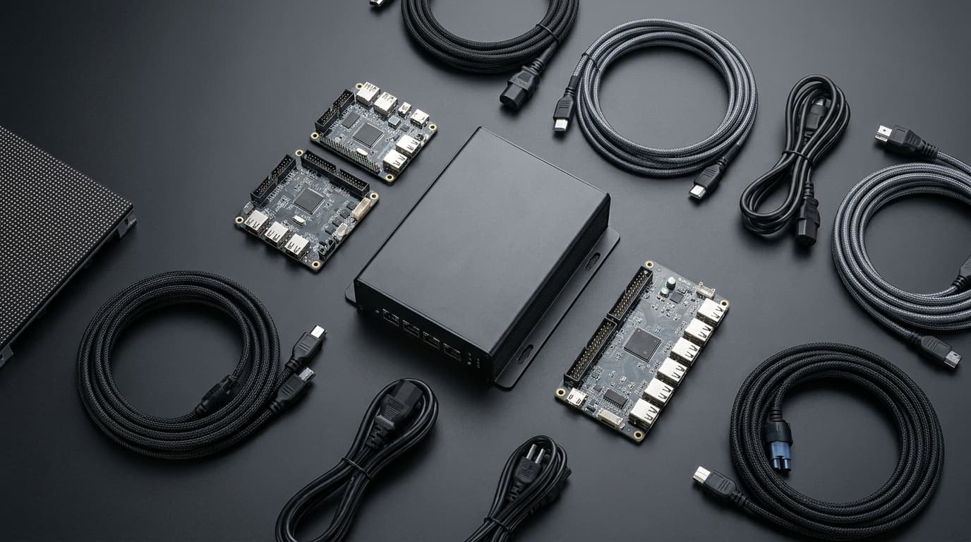 Wie wird eine LED-Wand gesteuert? Controller & Receiving Cards