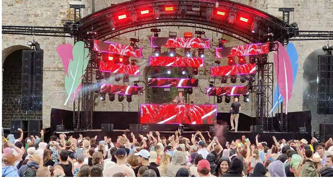LED-Wände bei einem Konzert